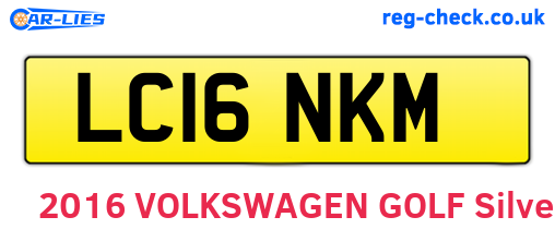LC16NKM are the vehicle registration plates.