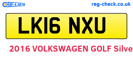 LK16NXU are the vehicle registration plates.