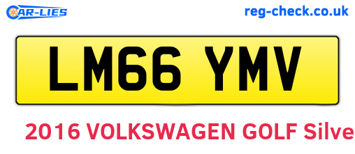 LM66YMV are the vehicle registration plates.