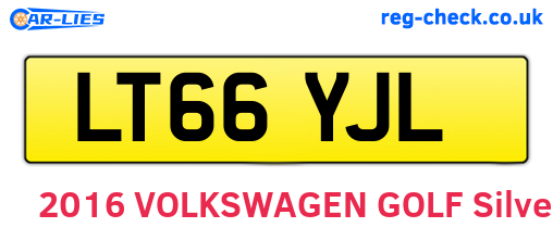 LT66YJL are the vehicle registration plates.