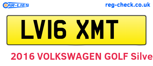 LV16XMT are the vehicle registration plates.