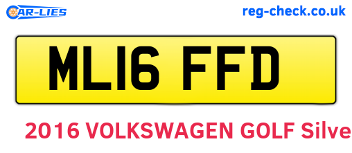 ML16FFD are the vehicle registration plates.