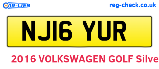 NJ16YUR are the vehicle registration plates.