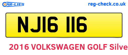 NJI6116 are the vehicle registration plates.