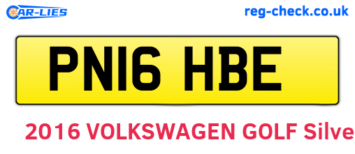 PN16HBE are the vehicle registration plates.