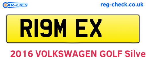 R19MEX are the vehicle registration plates.