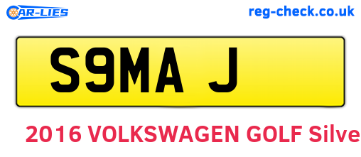 S9MAJ are the vehicle registration plates.