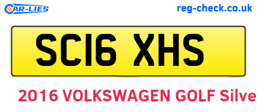 SC16XHS are the vehicle registration plates.