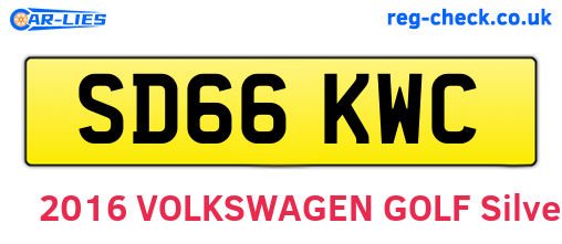 SD66KWC are the vehicle registration plates.