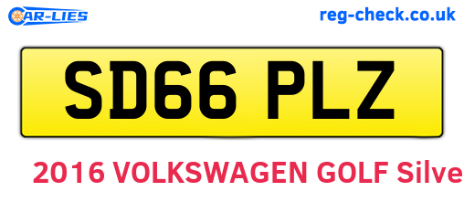 SD66PLZ are the vehicle registration plates.