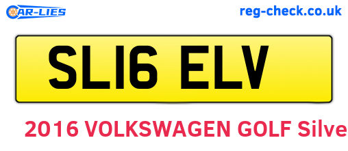 SL16ELV are the vehicle registration plates.