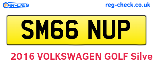 SM66NUP are the vehicle registration plates.