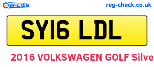 SY16LDL are the vehicle registration plates.
