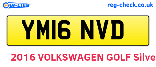 YM16NVD are the vehicle registration plates.