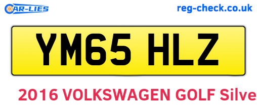 YM65HLZ are the vehicle registration plates.