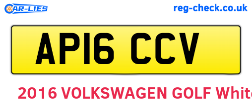 AP16CCV are the vehicle registration plates.