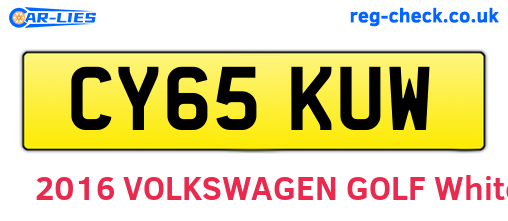 CY65KUW are the vehicle registration plates.