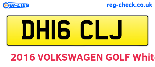 DH16CLJ are the vehicle registration plates.