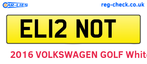 EL12NOT are the vehicle registration plates.