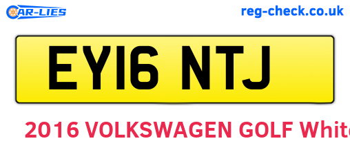 EY16NTJ are the vehicle registration plates.