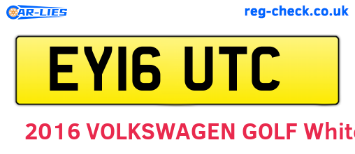 EY16UTC are the vehicle registration plates.