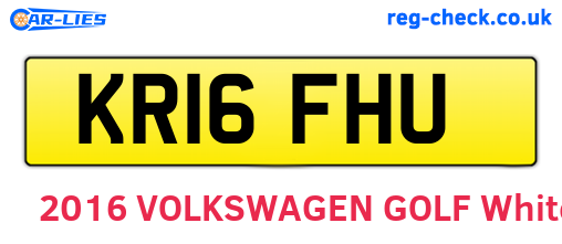 KR16FHU are the vehicle registration plates.