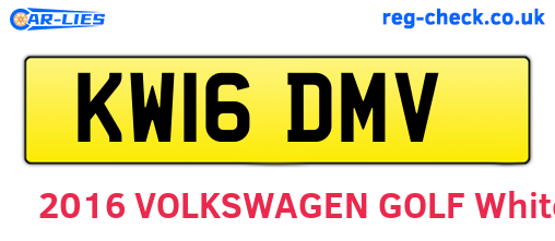 KW16DMV are the vehicle registration plates.