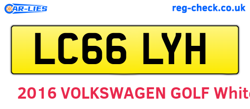 LC66LYH are the vehicle registration plates.