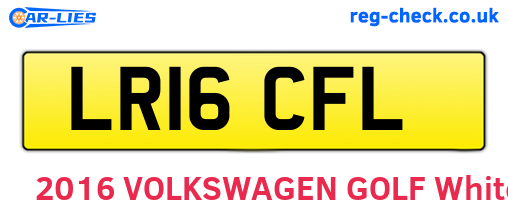 LR16CFL are the vehicle registration plates.