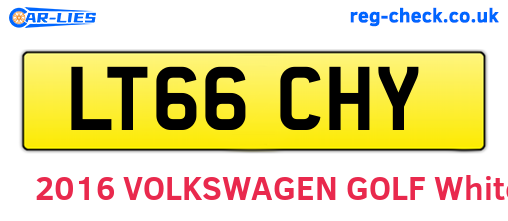 LT66CHY are the vehicle registration plates.
