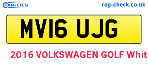 MV16UJG are the vehicle registration plates.