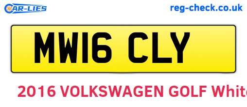 MW16CLY are the vehicle registration plates.