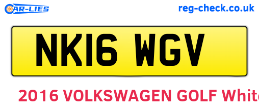 NK16WGV are the vehicle registration plates.