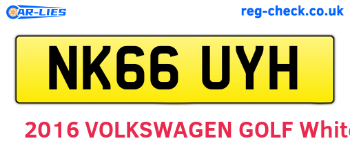 NK66UYH are the vehicle registration plates.