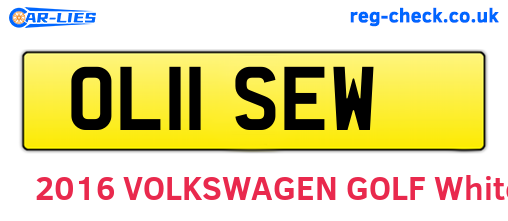 OL11SEW are the vehicle registration plates.