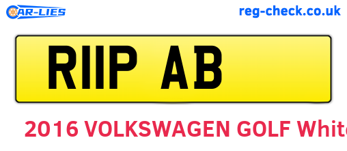 R11PAB are the vehicle registration plates.