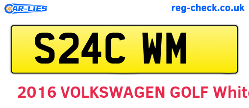 S24CWM are the vehicle registration plates.