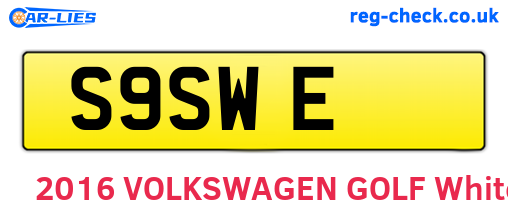 S9SWE are the vehicle registration plates.