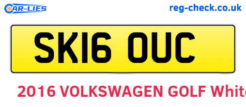 SK16OUC are the vehicle registration plates.