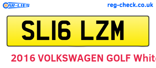 SL16LZM are the vehicle registration plates.