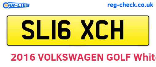 SL16XCH are the vehicle registration plates.
