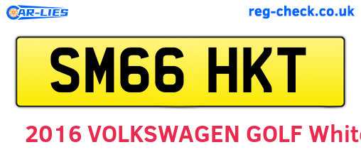 SM66HKT are the vehicle registration plates.