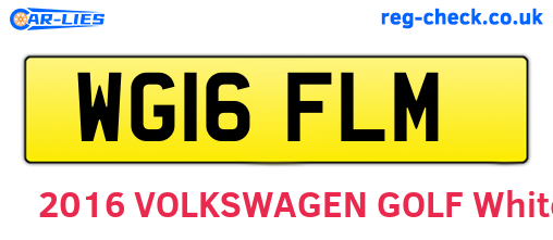 WG16FLM are the vehicle registration plates.