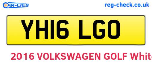 YH16LGO are the vehicle registration plates.