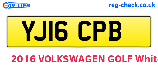 YJ16CPB are the vehicle registration plates.