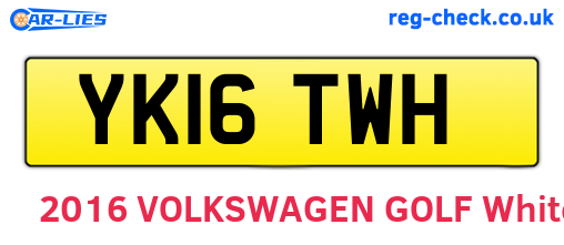 YK16TWH are the vehicle registration plates.