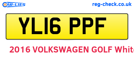 YL16PPF are the vehicle registration plates.