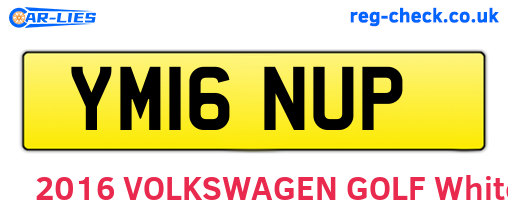 YM16NUP are the vehicle registration plates.