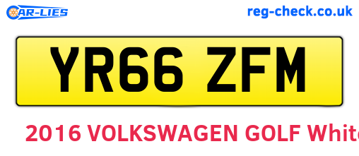 YR66ZFM are the vehicle registration plates.