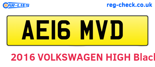 AE16MVD are the vehicle registration plates.